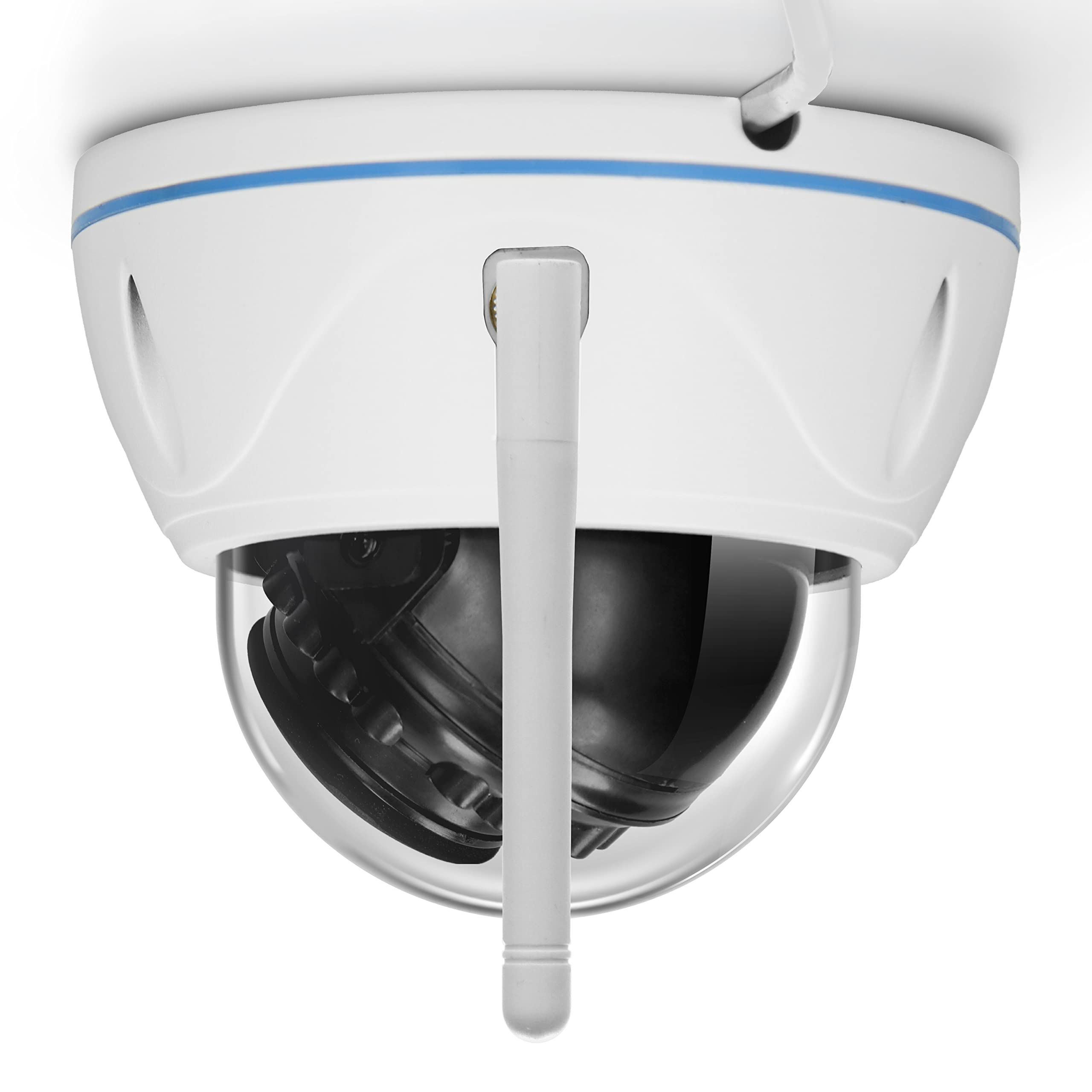 Alecto DVC136IP kamera monitorująca Outdoor Dome - kamera IP z WiFi – Wi-Fi i IP55 – obsługa karty SD 128 GB (bez) – biała