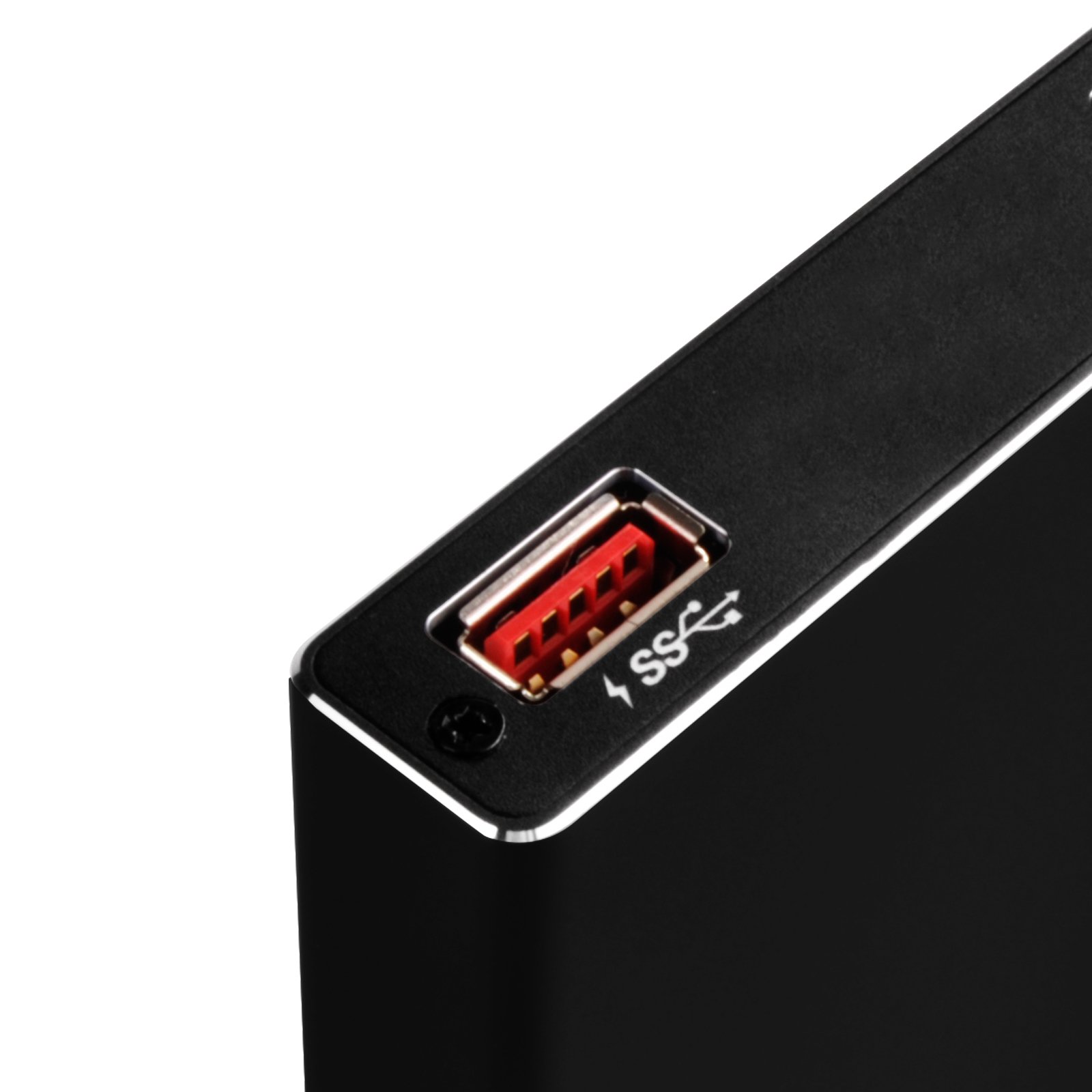 SilverStone SST-TS15B - Custodia per Hard Disk Drive USB 3.1 Tipo C per custodia da 9.5mm 2.5" SSD/HDD, Supporto UASP, alluminio, nero