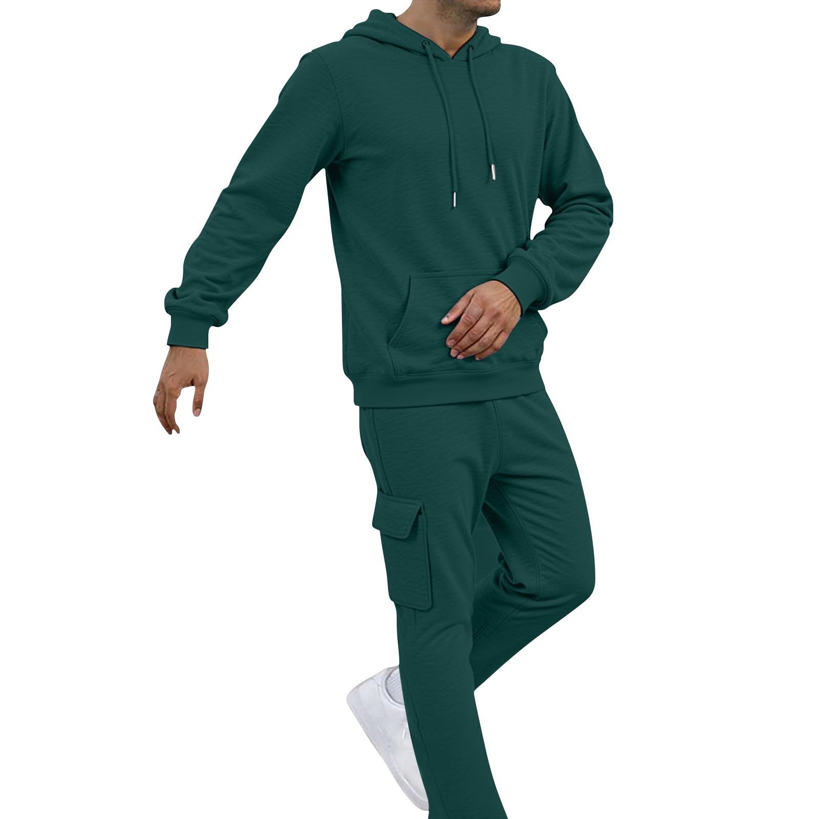 Felpe per uomo Pack,Uomo Tuta Set 2 Pezzi Felpa Con Cappuccio