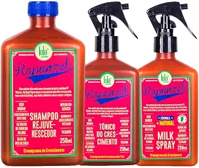 KIT LOLA CSM RAPUNZEL SH 250ML+LEAVE-IN 250ML+TÔNICO 250ML