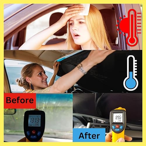 Miniatura 2 de Parasol plegable para parabrisas de auto hecho de tela 210T la más alta calidad en el mercado para máxima protección UV y rayos solares que