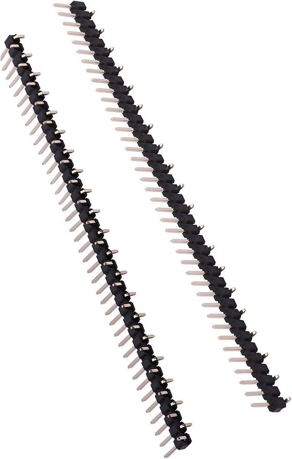 10CS Pitch 2.0mm 1x40 2x40 Pin Single Double Row Right Angle Straight SMT SMD Round Male Header Connector(2.0mm 1x40P RA-Male)