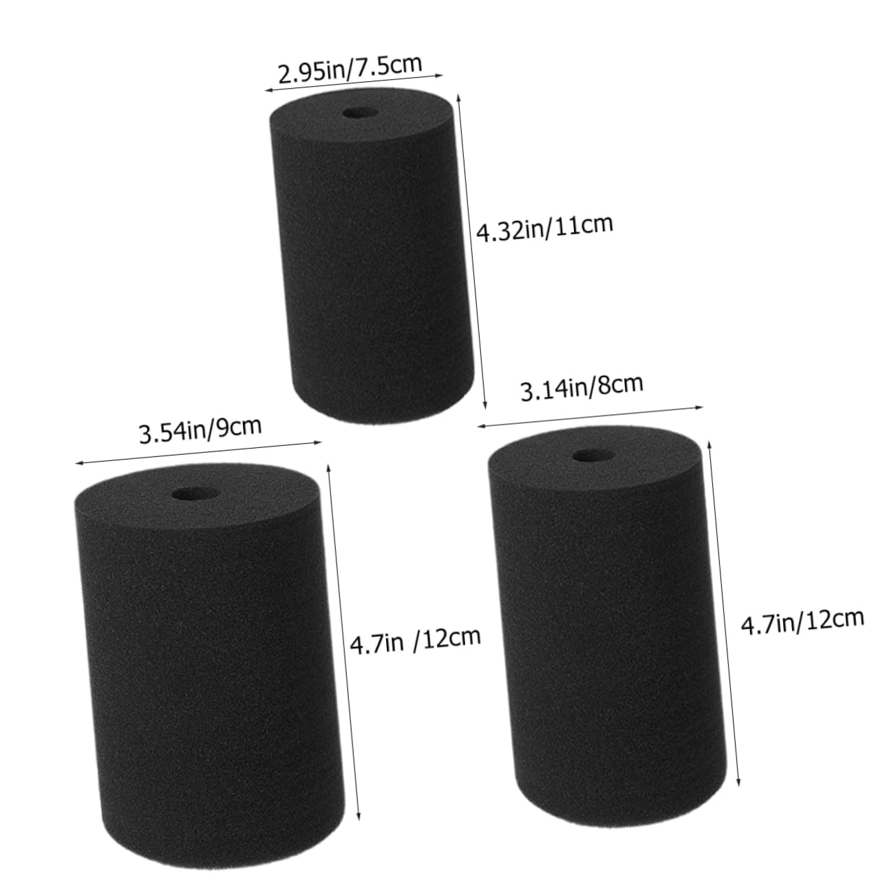 NAMOARLY 4pcs Cup Turner Inserts Sponge Turners for Cup Turner Tools Elastic Reusable Sponges