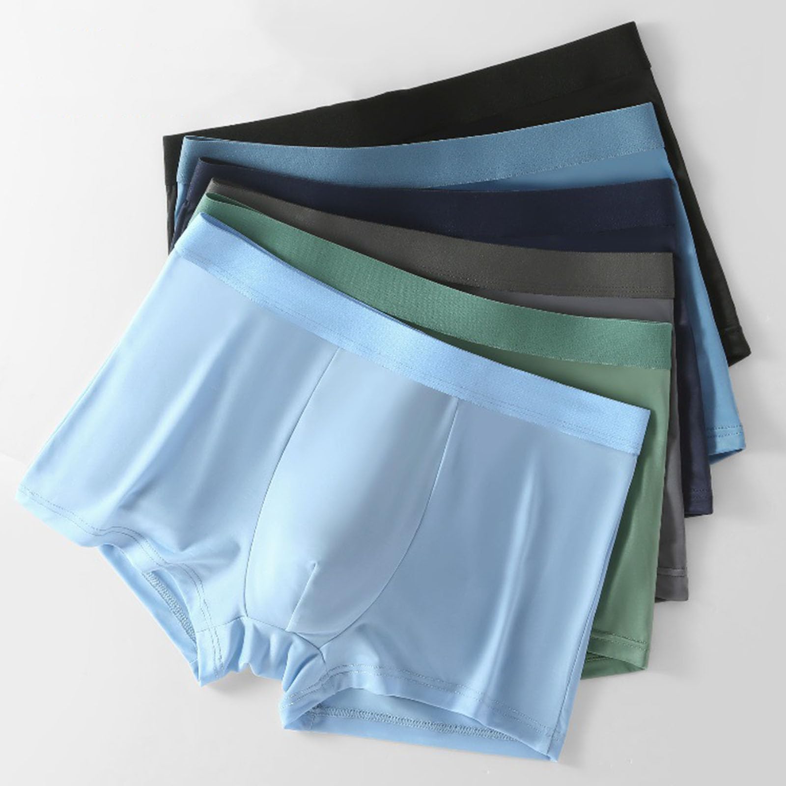 Générique sous-vêtements rafraîchissants pour Hommes, Boxers Taille Basse sans Coutures et Respirants, Boxers Ultra-Fins et Extensibles