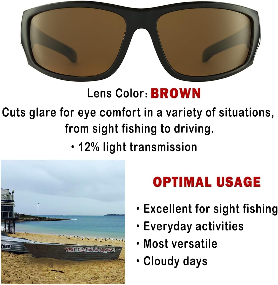 BNUS Polarized Sunglasses with Corning Glass Lens - High Definition, Fashionable, and Scratch-Resistant - Image 5