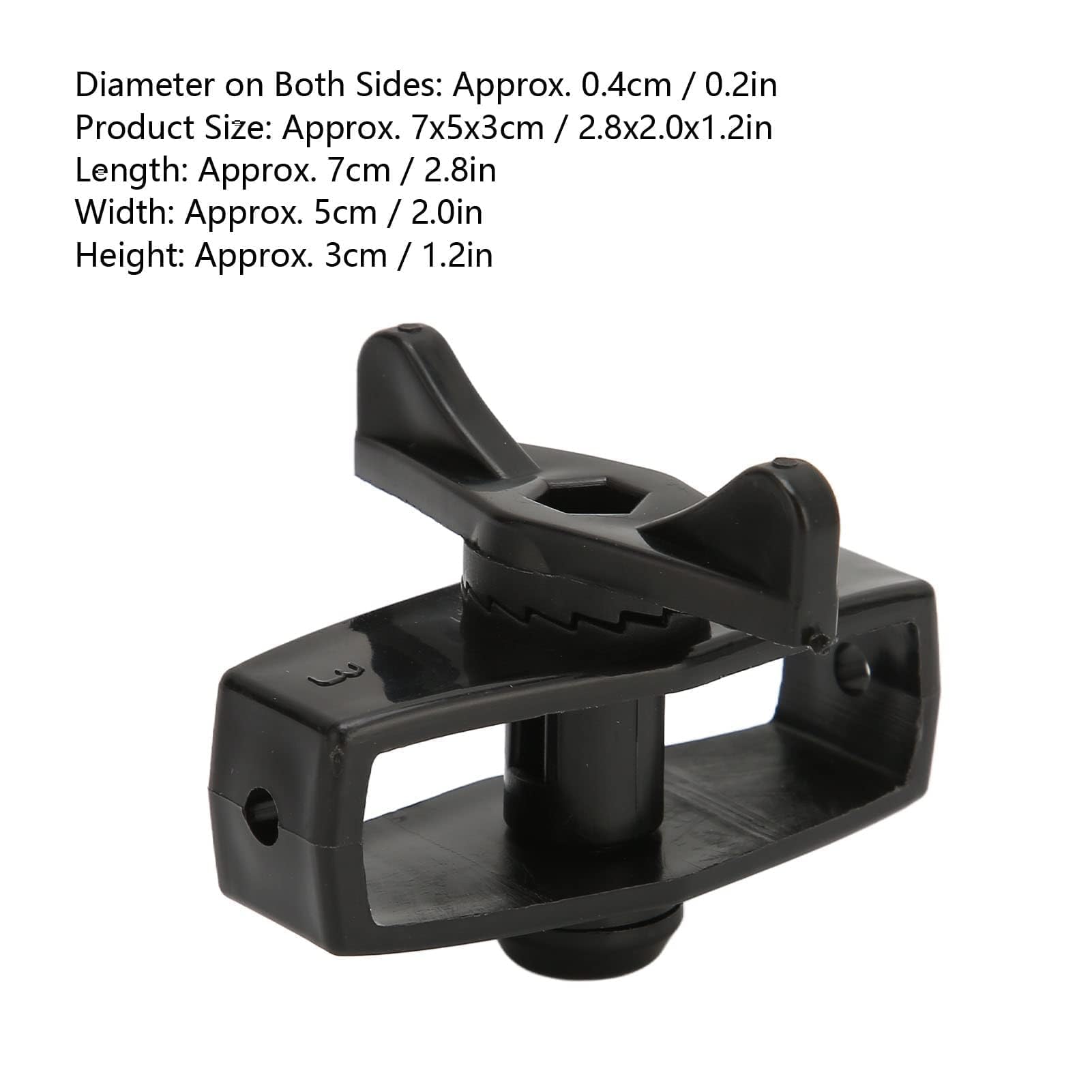 Tendifilo per Recinto Elettrico Accessori per Recinto Elettronico 50Pcs Tendifilo per Recinto Elettrico Tenditore per Filo in Lega per Recinto Elettronico da Giardino Portatile (Nero)