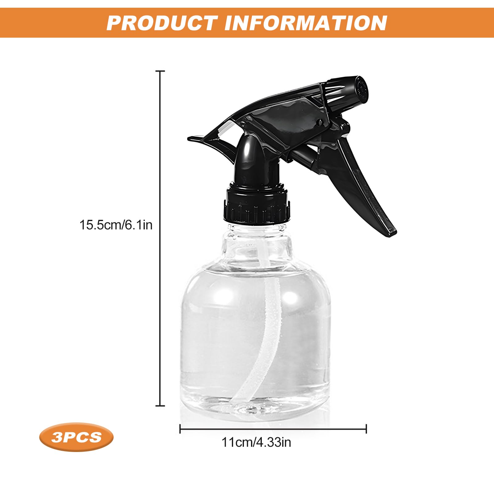 Botella pulverizador agua pelo 250 ml 3 unidades
