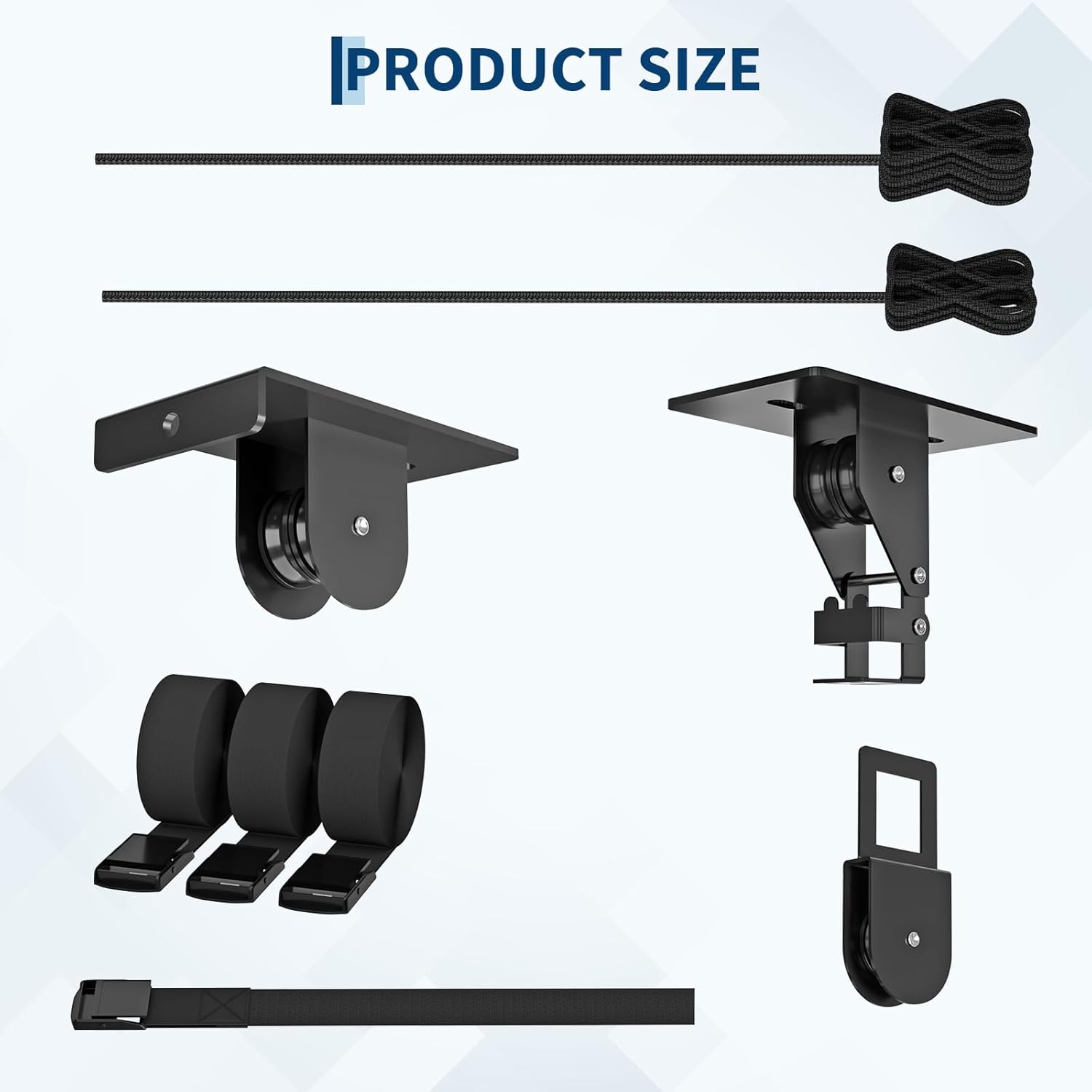 PrecisionAuto Cargo Box Garage Pulley System, Professional Heavy-Duty Ceiling Hoist for Rooftop Cargo Boxes & Large Storage Bins, 150 Lb Rated Capacity, Fits 8–10 ft Garage Ceilings