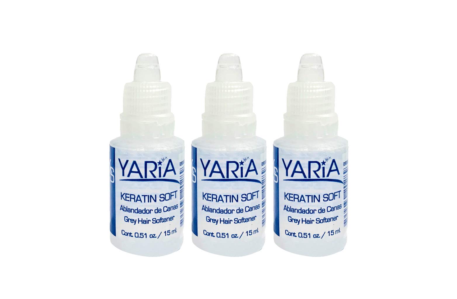 Yaria Keratin Soft Grey Hair Softener Pack of 3 0.51 oz. (15ml)
