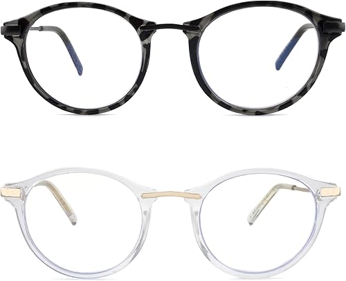 Miniatura 8 de SOPHILY Gafas de lectura redondas para mujeres y hombres, multienfoque progresivolente ampliada completa, bloqueador de luz azul