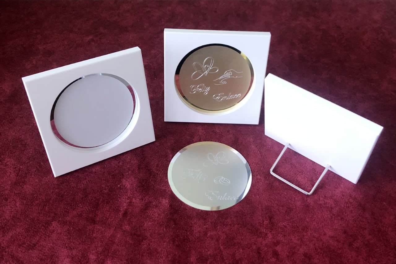 Arras de la Vida © Personalizadas en Color Plata Brillante con Bandeja Convertible en Placa de Recuerdo y llevanza de Alianzas para Bodas y Enlaces.