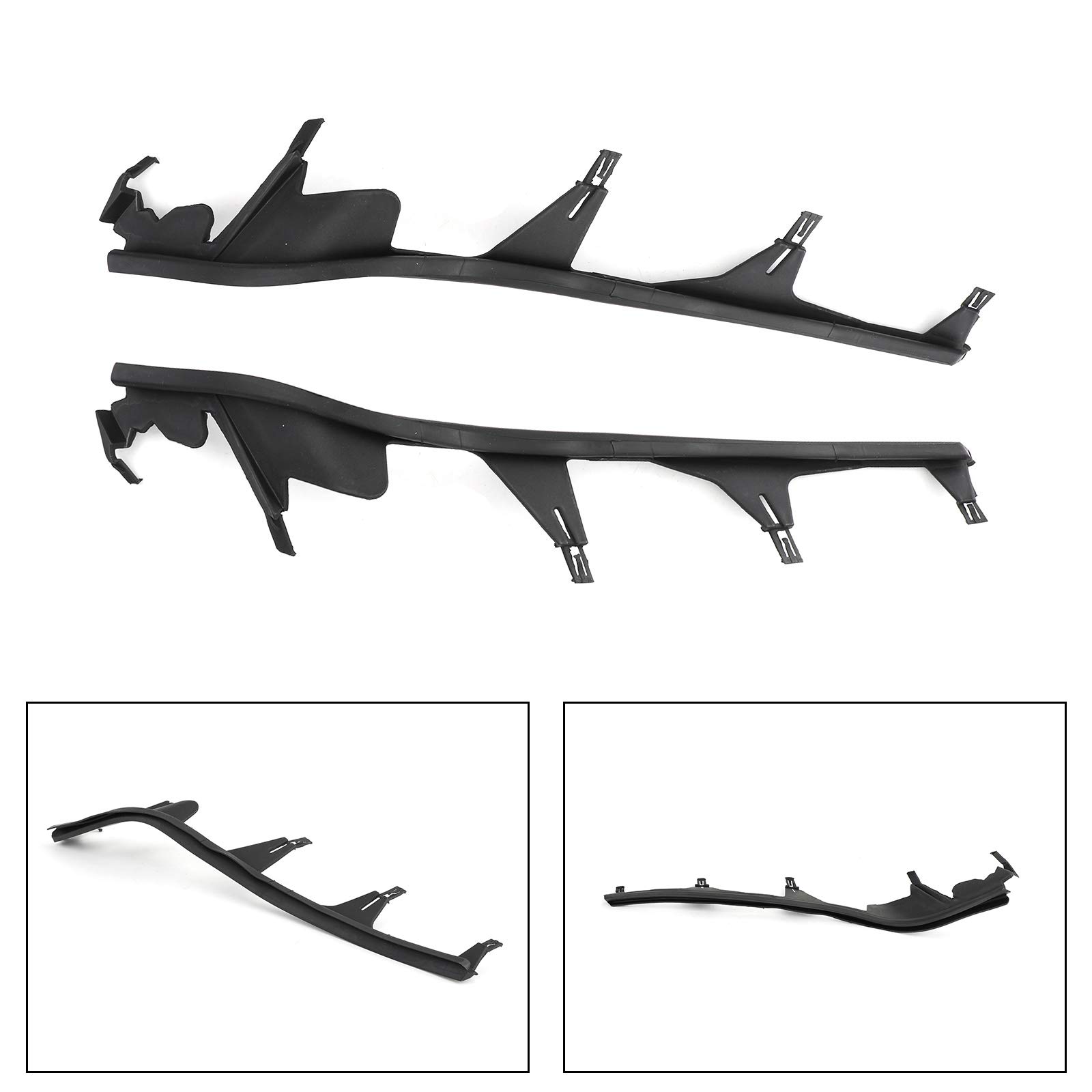 Topteng 63128384487 63128384486 Upper Headlight Cover Strip Left/Right For BMW 3 E46 98-01