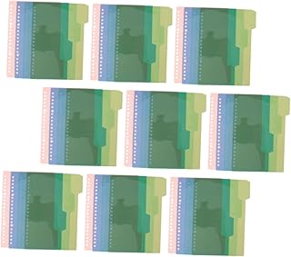 TEHAUX 44Pcs Página Separadora De Índice Pastas De Arquivos Coloridas Clipes Coloridos Pastas De Arquivos Pastas De Papelão Divisor De Pasta De Etiqueta Classificada Divisórias De Pasta