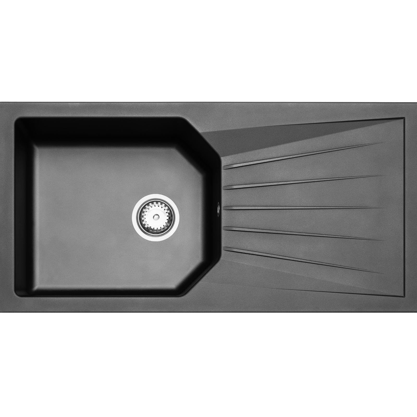 LD100BL Fregadero Negro XL 1 Seno Composite BIO