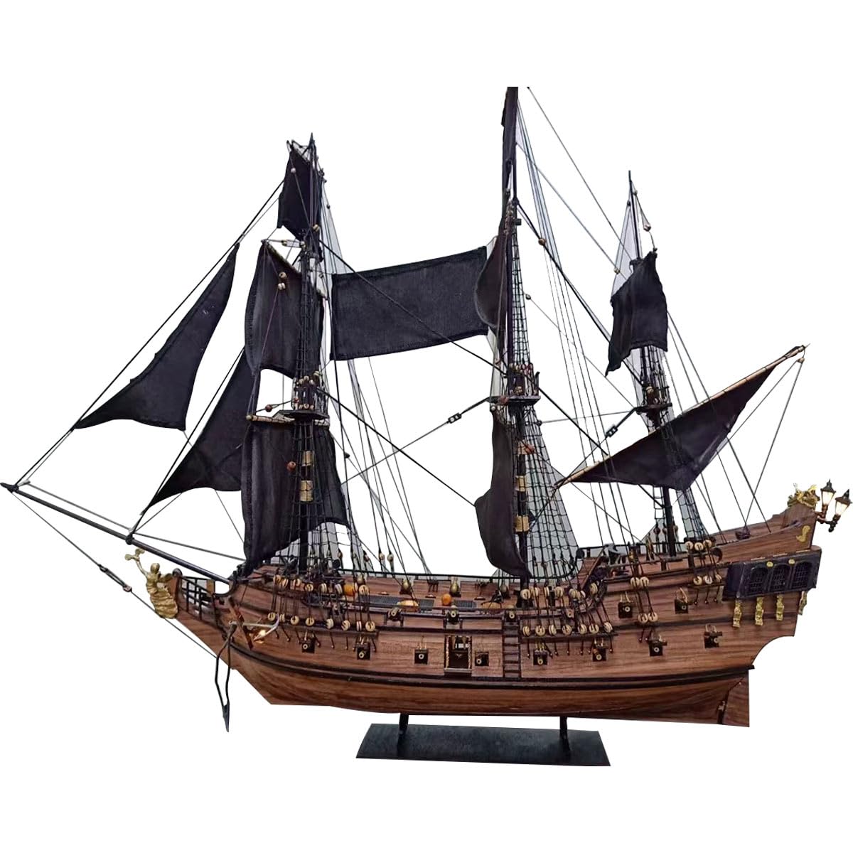 Amazon | JUNENTER 3D木製海賊船パズル 1/50 ブラックパール号模型