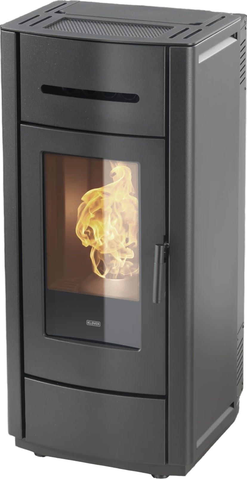 Stufa a pellet Klover mod. Kros 80s (Nero Opaco)
