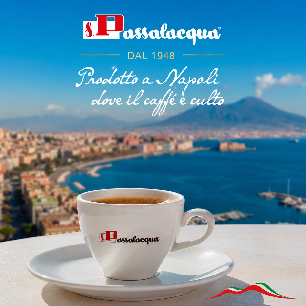 Passalacqua Caffè Premium – Elmir 300 Cialde ESE 44mm (due confezioni da 150) – Tostatura Autentica Napoletana Miscela 30% Arabica – Intenso e Cremoso con Note di Cioccolato – Made in Italy