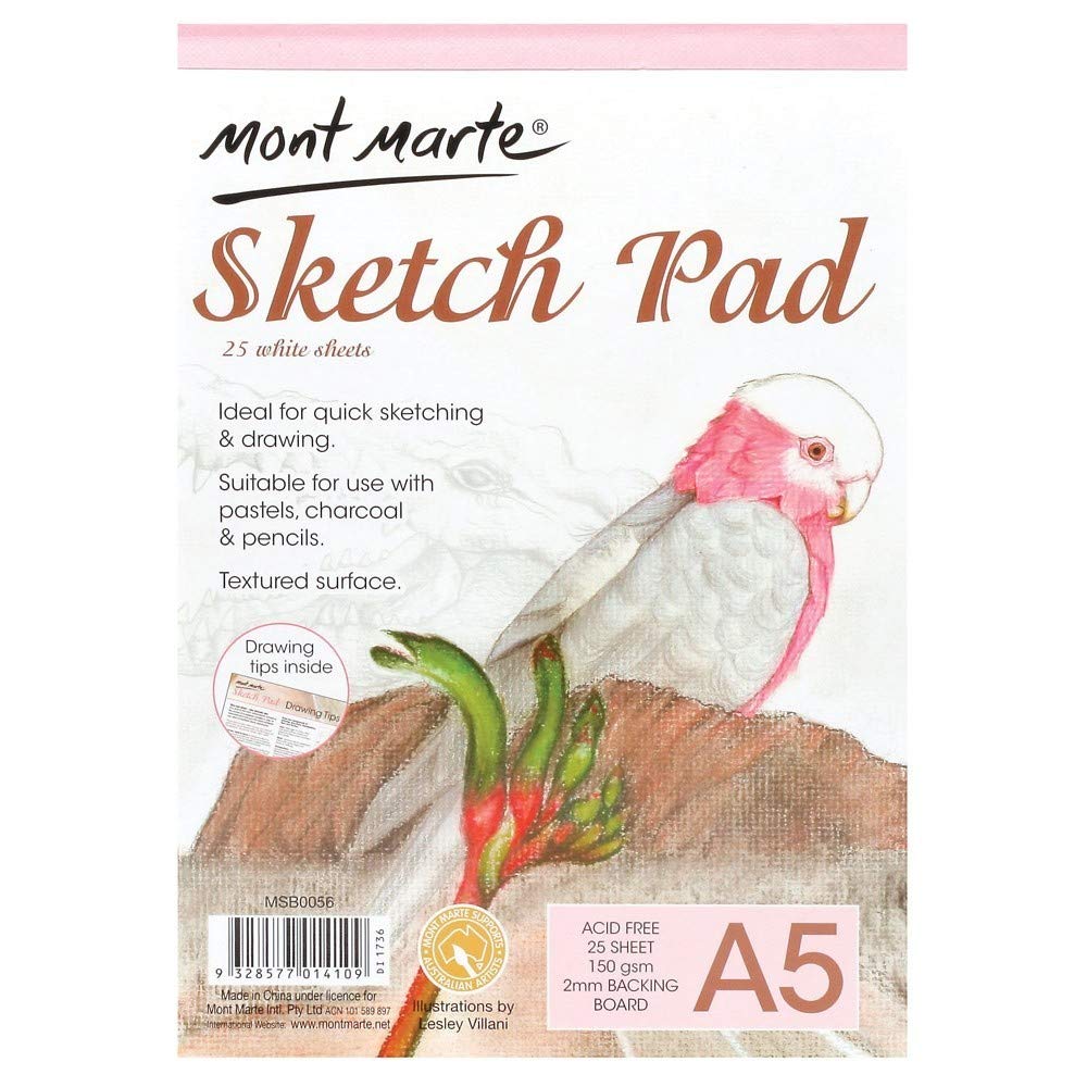 Mont Marte150 gsm A5 Signature Sketch Pad, 14.8 cm x 21 cm Size
