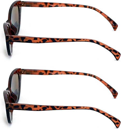 Miniatura 6 de V.W.E. 2 pares de lentes de sol de lectura Cateye Black Tortoise para mujer - Lectores de ojo de gato al aire libre