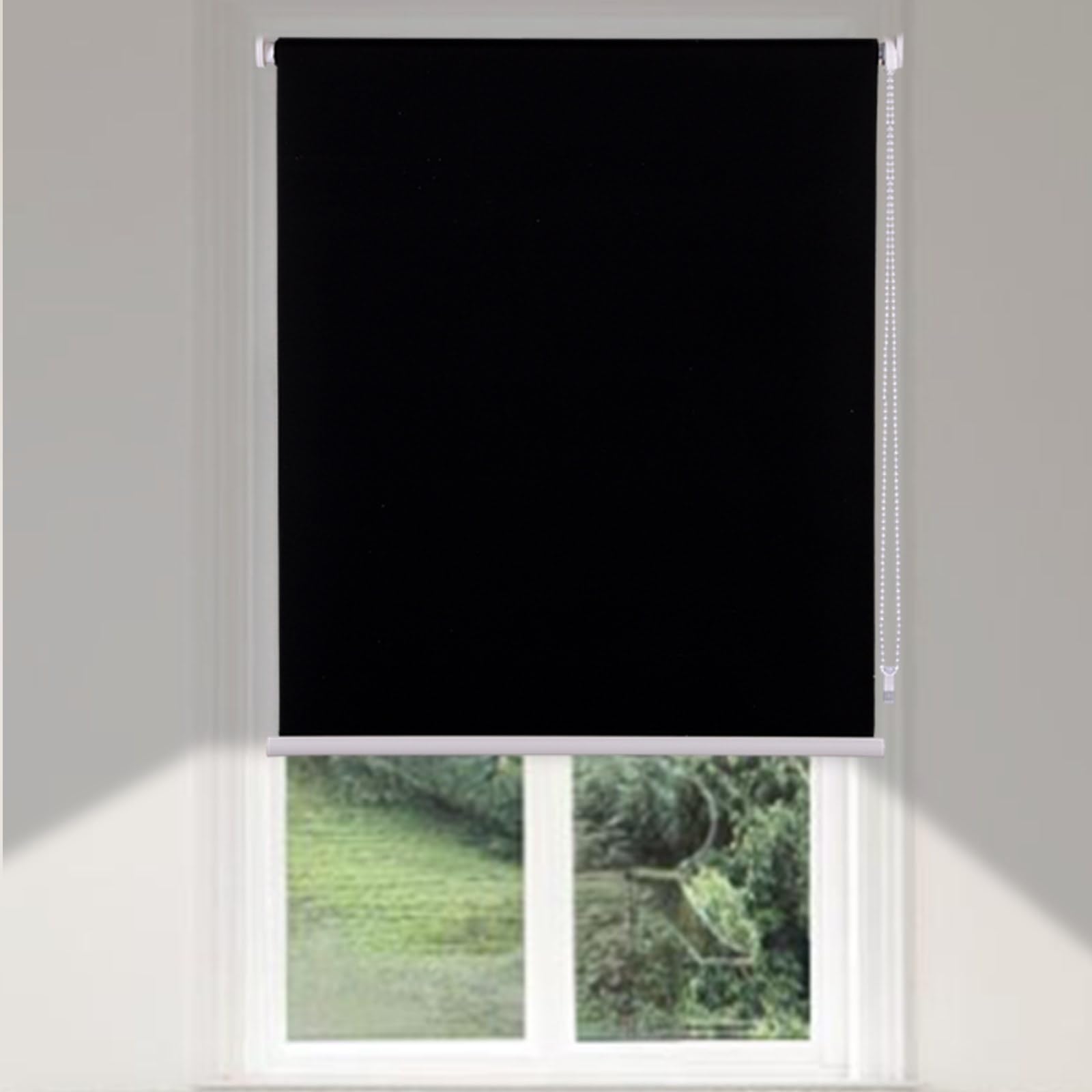 Blackout Roller Blinds No Drill Blinds for Window Stick on Easy Fit Self Adhesive Thermal Window Blinds For Bedroom Bathroom Nursery — image 1
