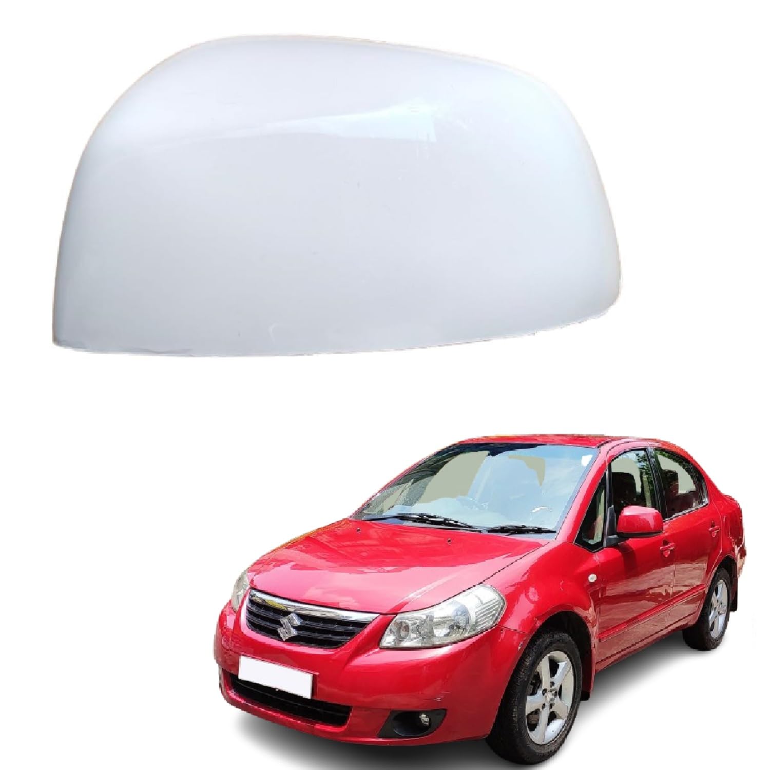 STYCARO Side Mirror Cover without Indicator Type for Maruti SX4 2006-2012 Model Type 1 (LEFT PASSENGER SIDE)-picture-21