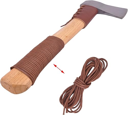 Miniatura 6 de Envoltura de mango de hacha de ajuste universal, cuerda encerada para hachas y hachas de campamento, guardiaenvolturas de hacha barbuda vikinga