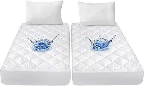 Protector de colchón Split Queen impermeable para cama ajustable, protector de colchón acolchado absorbente dividido Queen, protector de colchón disponible en Yaxa Colombia