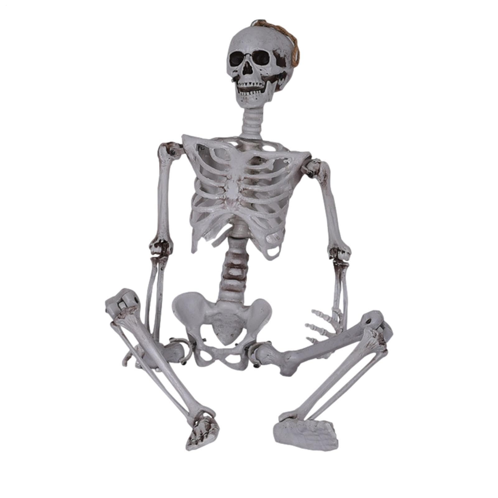 Figura Esqueleto Halloween Decoración Espeluznante de Tamaño Completo con