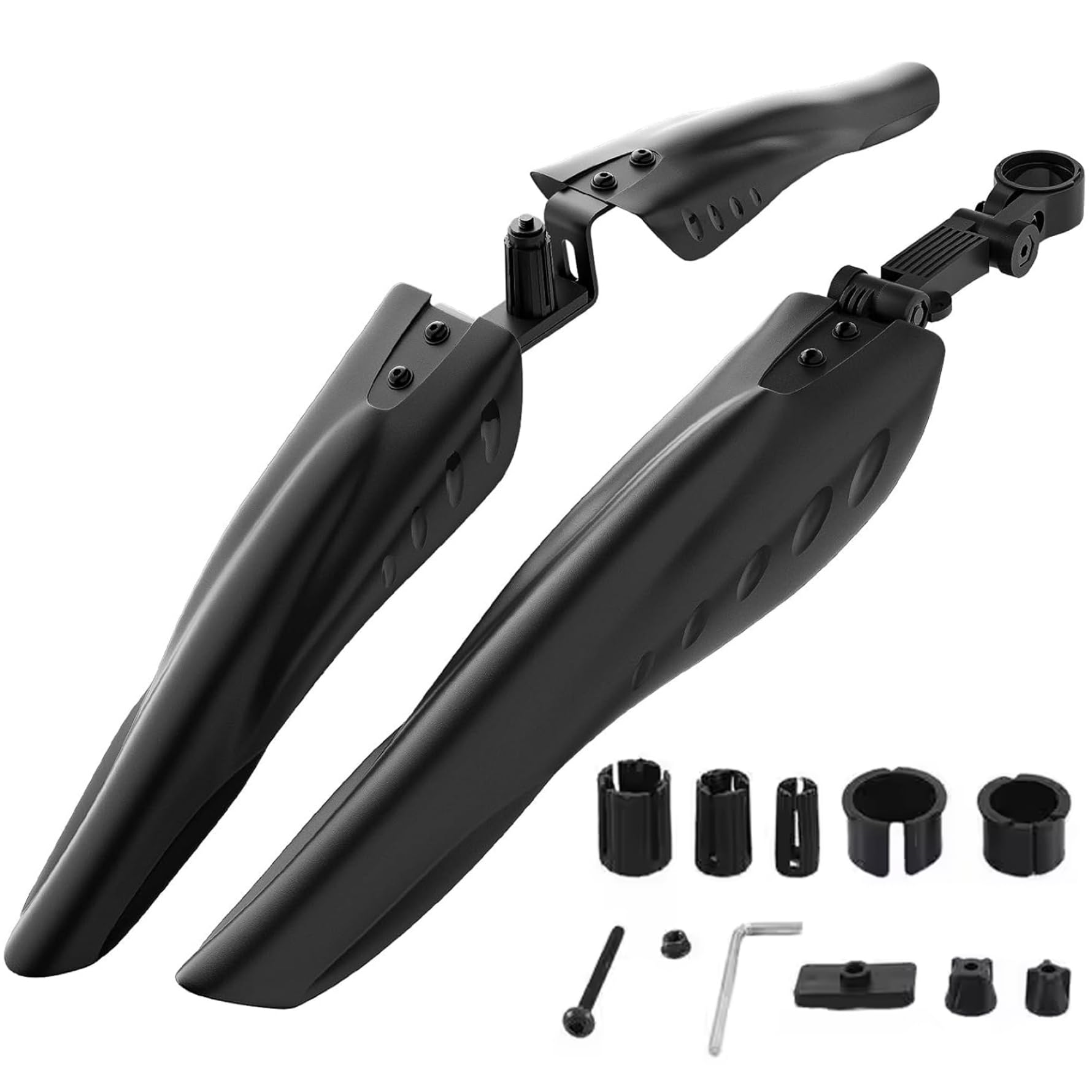 Lawnrden Set, Adjustable Set, Front and Rear Fenders, Quick Release Attachment, Widened and Thickened for Mountain Bike, City Bike Wheel Protection Fenders