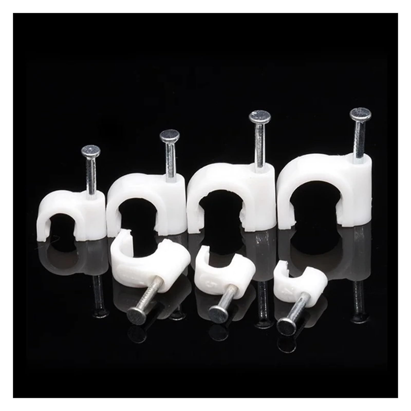 Clips de câble Ronds 100clips de câble ronds 14mm, 16mm, 18mm, 20mm, 22mm, 25mm(18mm 100pcs)