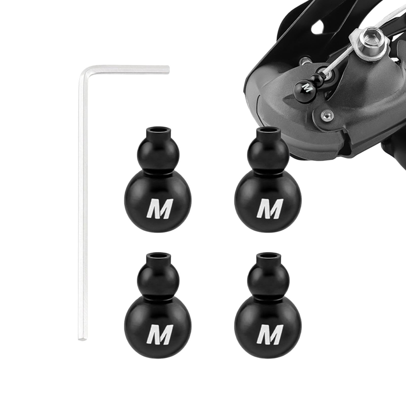 100 PZ CAMBIO Freno Bici/bicicletta Punte Cavo Esterno - Foto 14