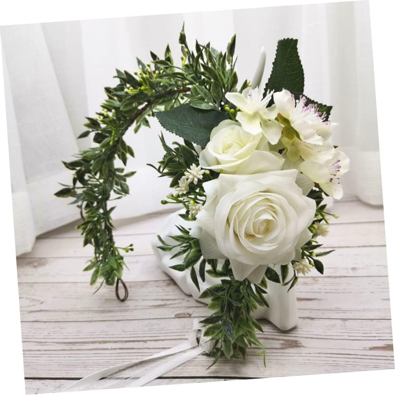 Brautkranz, Damen-Haarschmuck, Mädchen-Stirnbänder, Blumen-Stirnbänder for Damen, Stirnbänder for Mädchen, Blumen-Tiara, Hochzeit, Blumen-Haarkranz, Braut-Haarschmuck, Blumenkronen/84/637