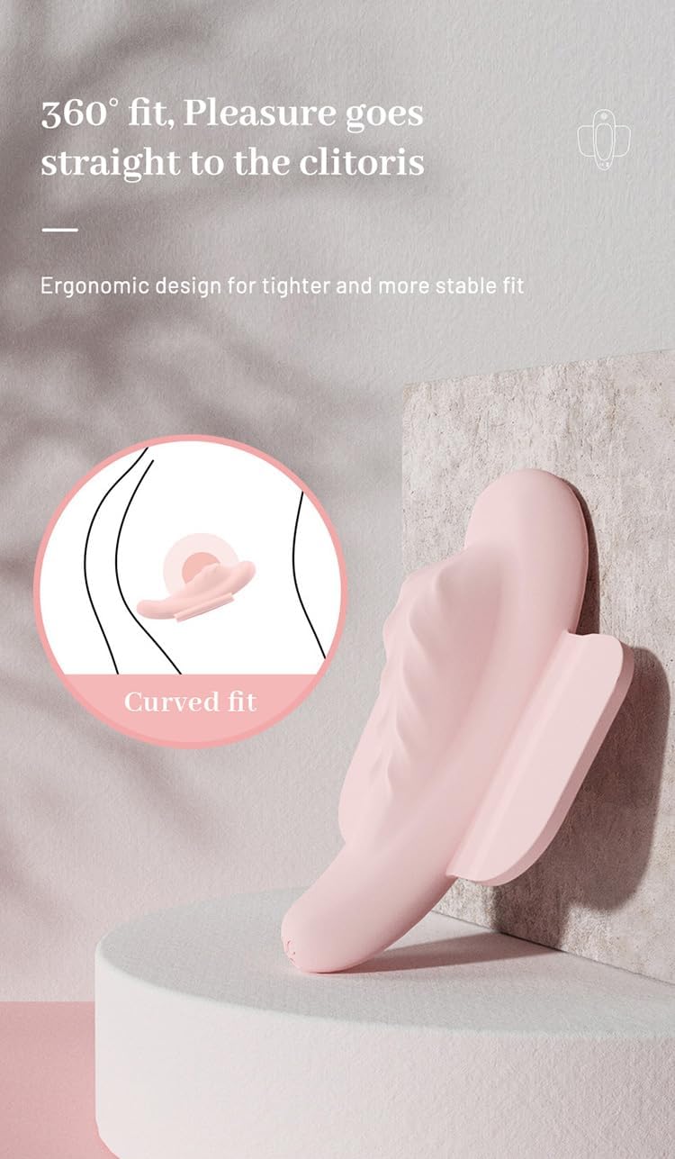 Sex Toys, Female Masturbation Products, Wearable Vibration Massager, Invisible Wearable Clitoral Vaginal Mini Vibrator, Massage Stick, Outing Training BDSM Toys, Female Vibrator (L)