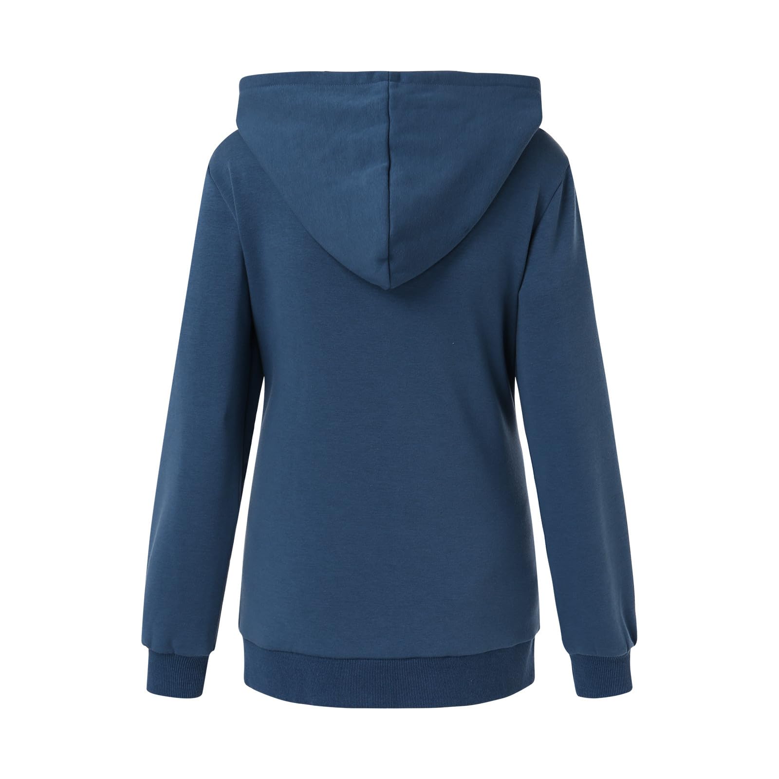 Pull à capuche pour femme enceinte en coton - Haut d'allaitement - Mode de maternité - Sweat à capuche pour l'allaitement - Pull chaud rembourré - Combinaison d'allaitement en polaire