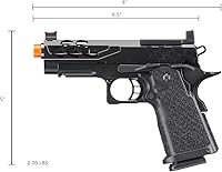 Vista 61 de Lancer Tactical Pistola Airsoft STRYK Hi-Capa 5.1/4.3 Full Metal Gas Blowback 330 FPS