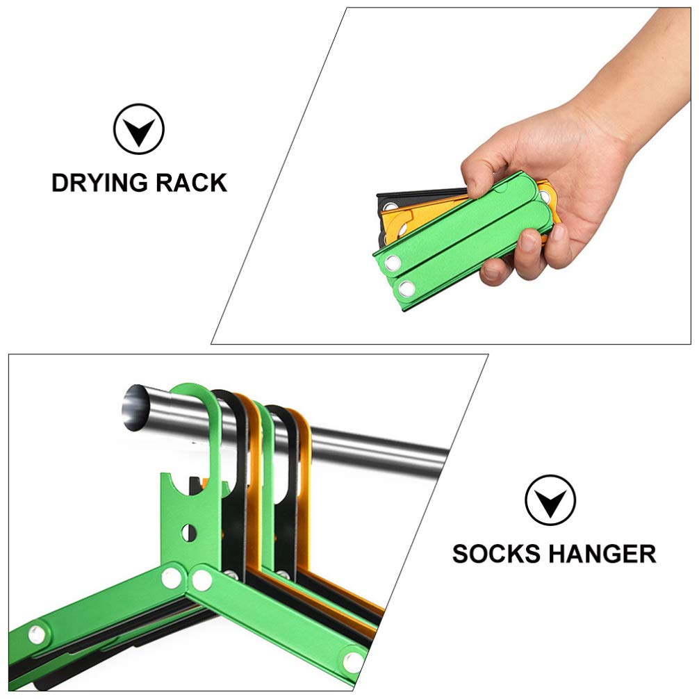 Percha plegable de aleación de aluminio – Perchas de viaje que ahorran espacio para camping, senderismo, mochileros y uso doméstico – Ligero, ideal para nización de ropa