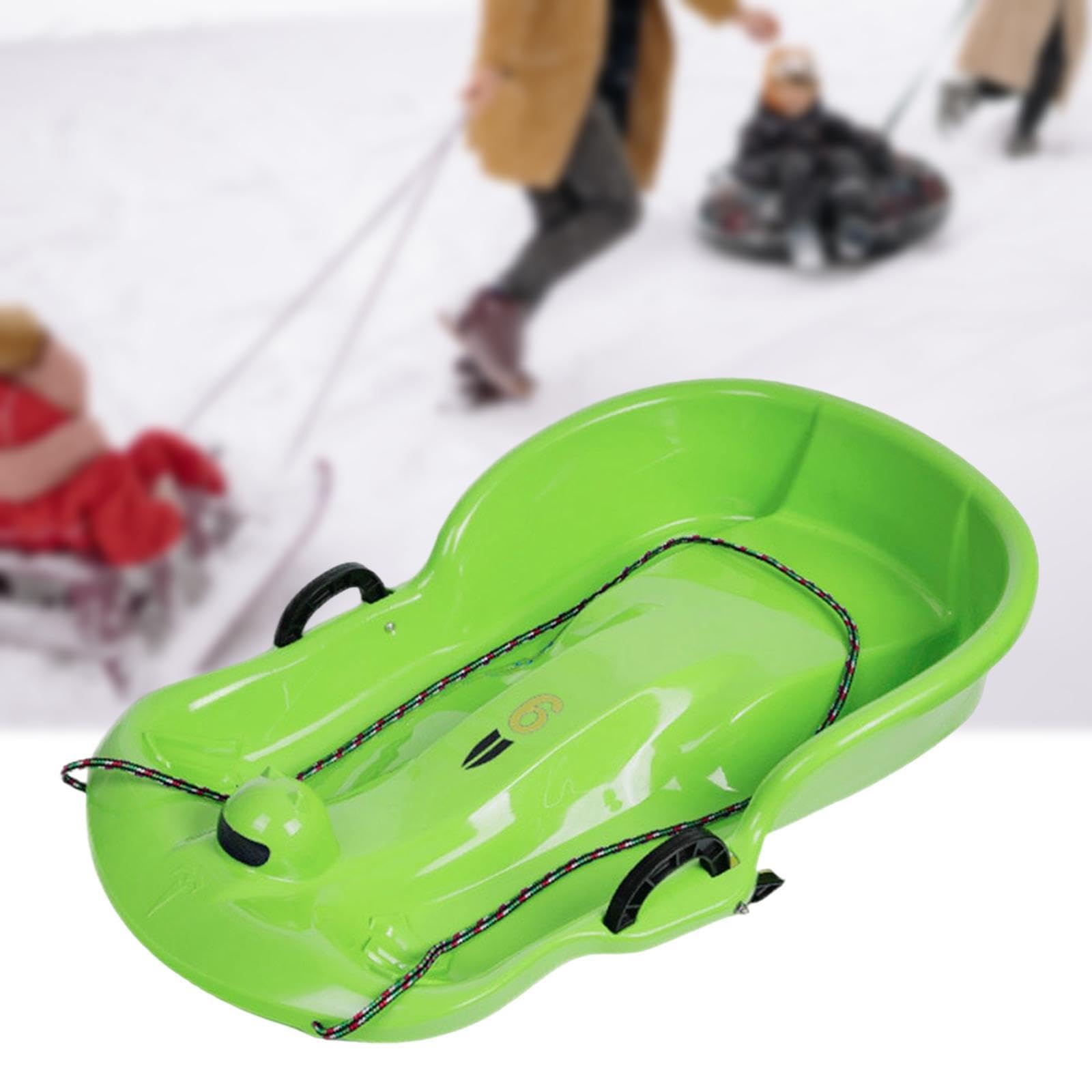 Luge d'hiver avec Freins et poignées, idéale pour Le Ski et la Neige. Parfaite pour Les Enfants et Les Tout-Petits. Idéale pour la Descente des Pistes en Famille Entre Amis.