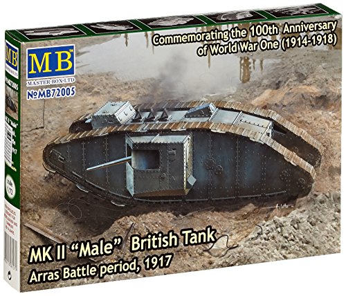 Masterbox British Male Mk II Tank Kit Modelo 1/72 miniatura 1