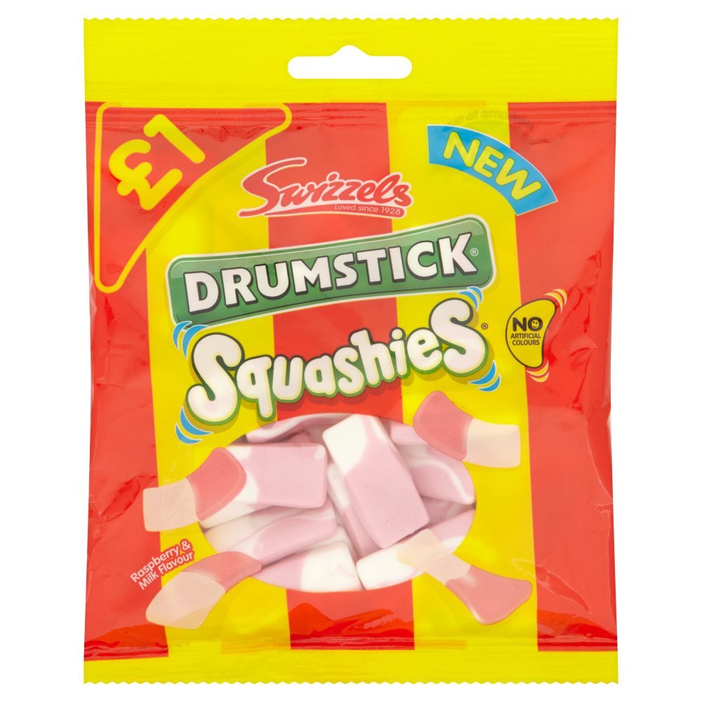 Pack de 12 baquetas Swizzels Squashies – 145 g