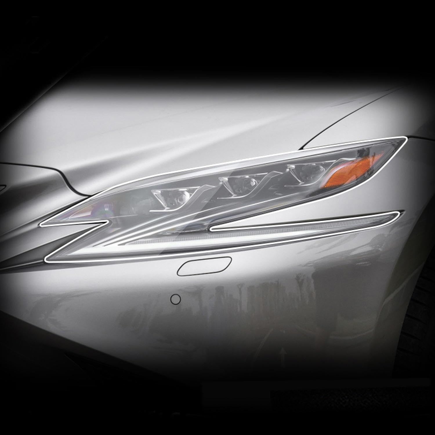 LAVIYE Car Exterior Headlight Anti-Scratch TPU Protective Film Anti-Scratch Repair Film Accessories Refit，for Lexus LS 500 2017-2020