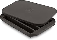 W&P Peak Silicone Water Bottle Ice Tray with Protective Lid - Charcoal, Easy Pop-Out Ice, BPA-Free, Dishwasher Safe
