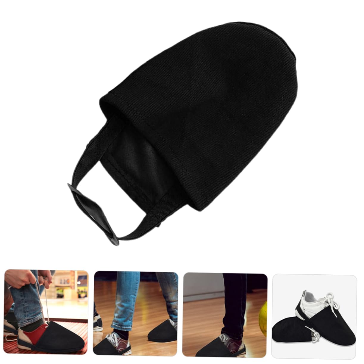 WHAMVOX Adjustable Elastic Bowling Shoe Covers for Women Indoor Bowling Sliding Shoes Accessories