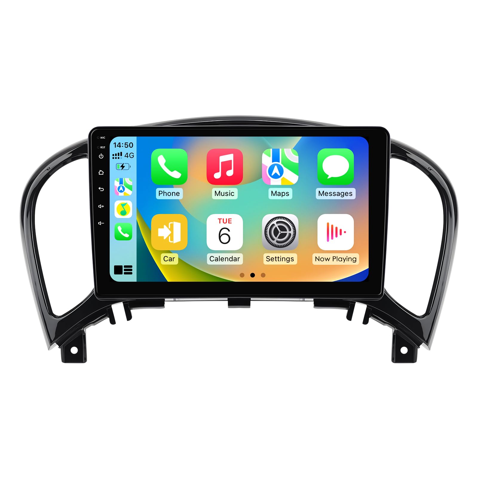 Ossuret Autoradio pour Nissan Juke (2010-2014), 9 Pouces Android 14 écran Tactile 2+32 Go Navigation GPS avec Carplay Android Auto WiFi Bluetooth Commande au Volant USB