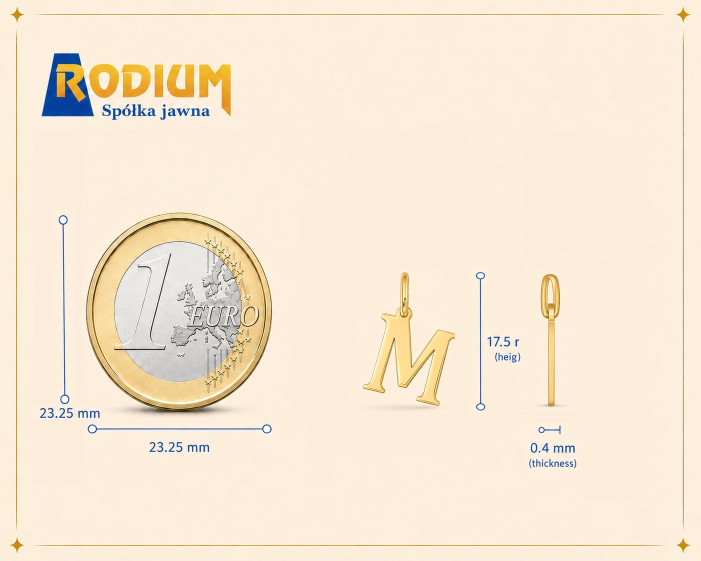 Rodium – Buchstabenanhänger A aus 585er Gelbgold – 14-Karat-Initialen-Anhänger für Halskette oder Armband – Geschenk für Frauen – hergestellt in Italien