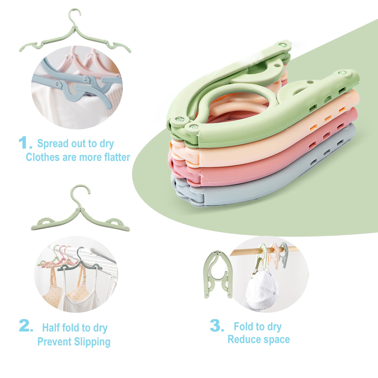 Cintre pliable 4 pièces, cintre pliable, cintre de voyage, pliable