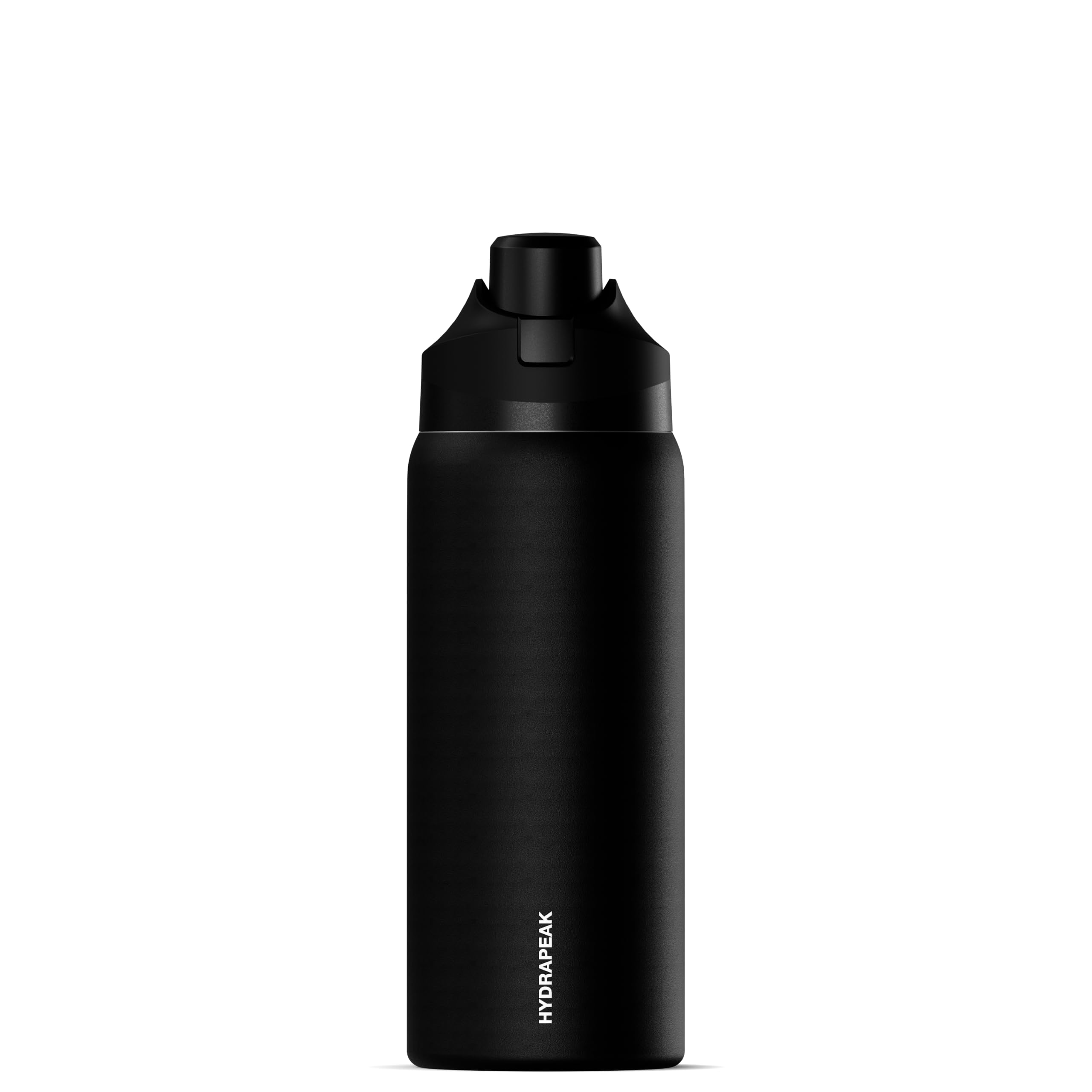 Hydrapeak Oasis 32oz Insulated Water Bottle with Locking Chug Lid & Handle, Leakproof Stainless Steel Travel Tumbler for Back to School, College Dorm, Gym & Everyday Hydration (Black)