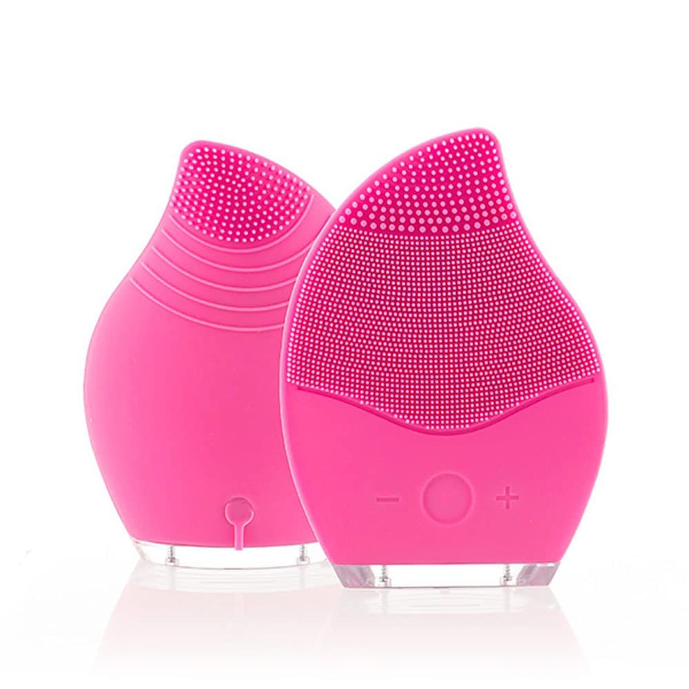 CELLUSTOP - Masseur Nettoyant Visage -Brosse Faciale Nettoyante Imperméable en Silicone FDA - Masseur Facial Electrique Rechargeable- Masseur Visage Rose