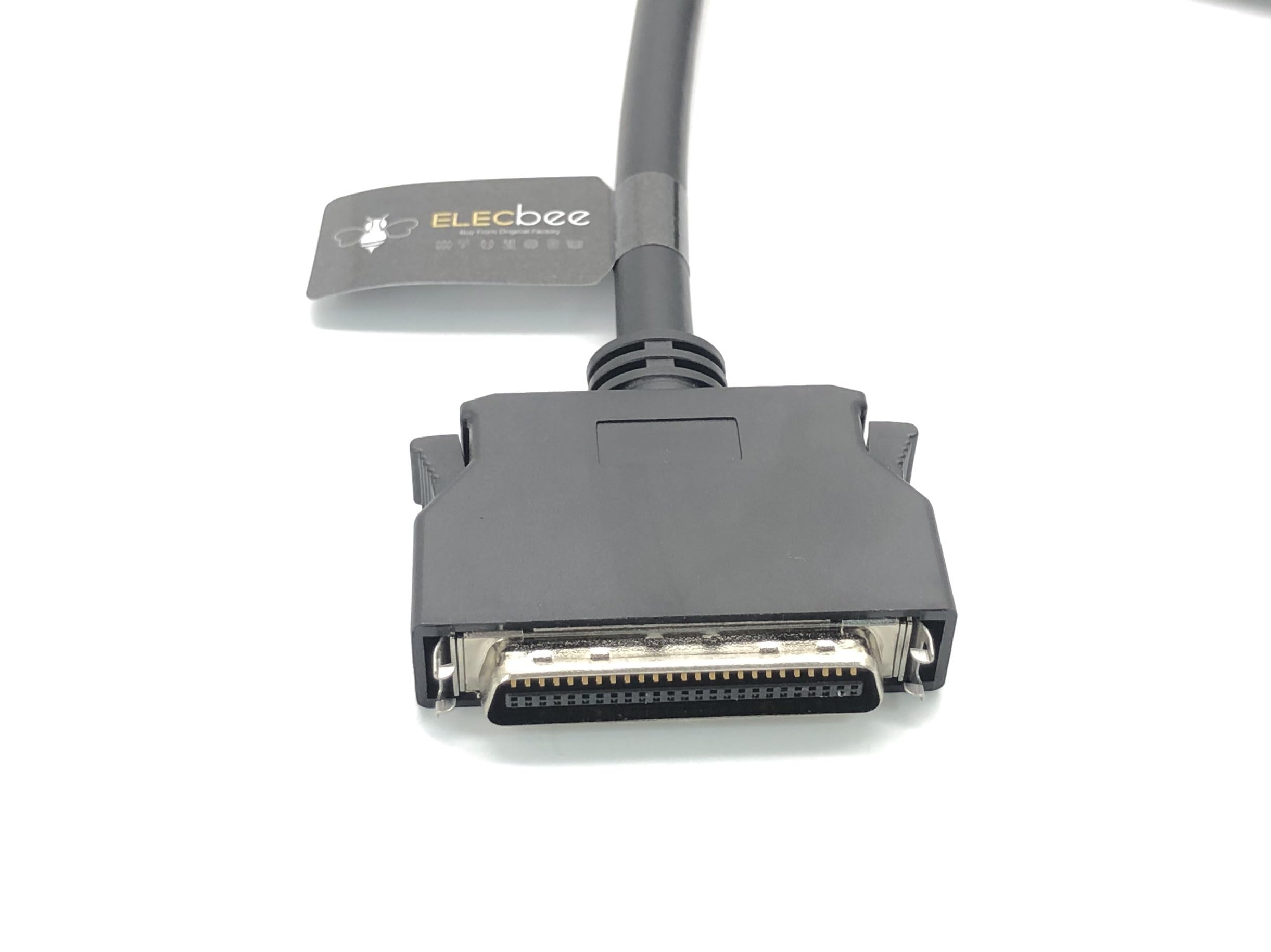 Elecbee SCSI MDR 50 pin maschio a maschio connettore dritto tipo a scatto con cavo 2,5 m