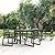 Cozyman Patio Table and Chairs Set, HDPS Outdoor Dining Set for 6, Patio Furniture for Deck, Poolside, and Backyard, Dark Gray