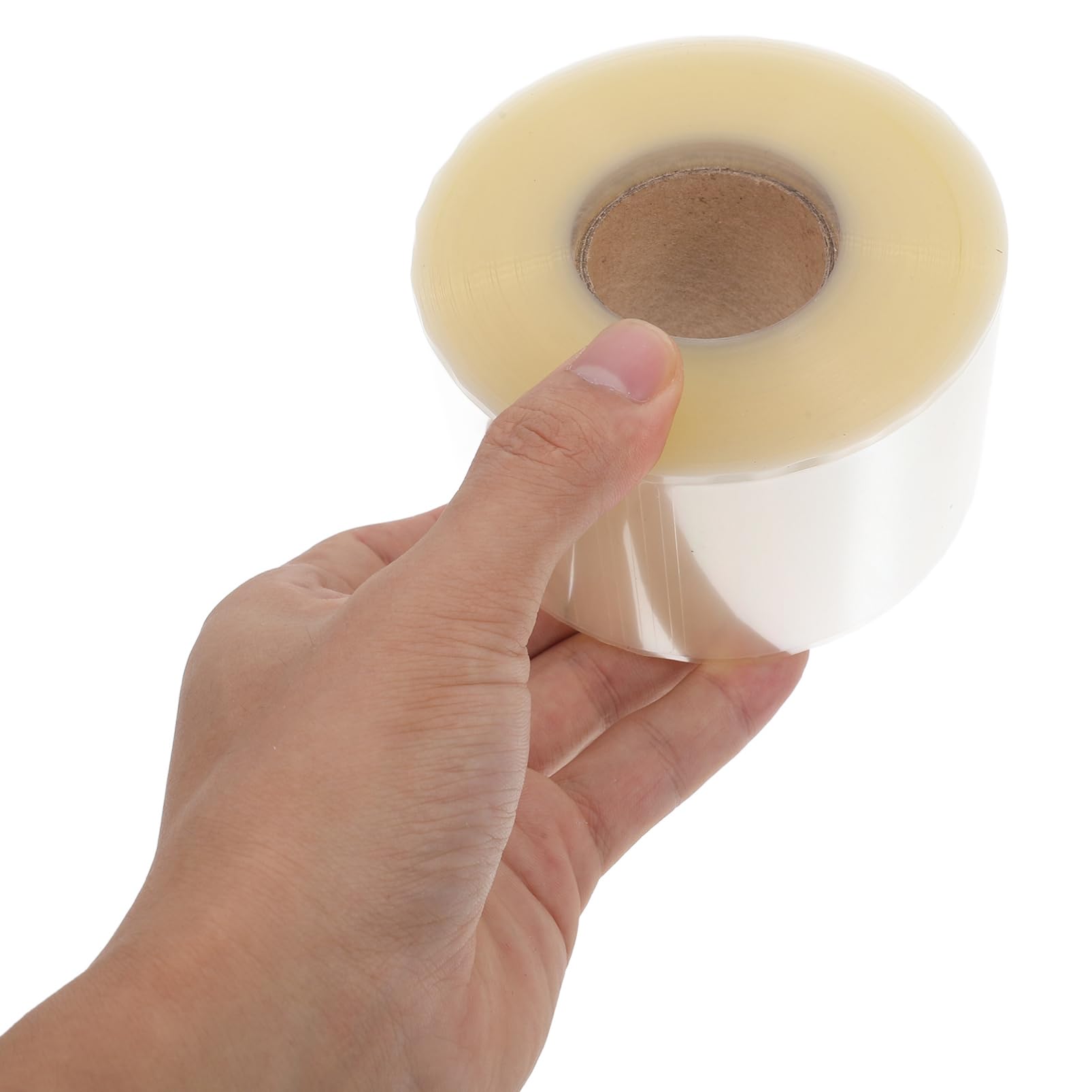 Etichette Adesive Rettangolari in Pvc 1 Rotolo da 500 Pezzi | Trasparente, Design, per Etichette e Codici a Barre di Libri, Uso in Scuole e Aule